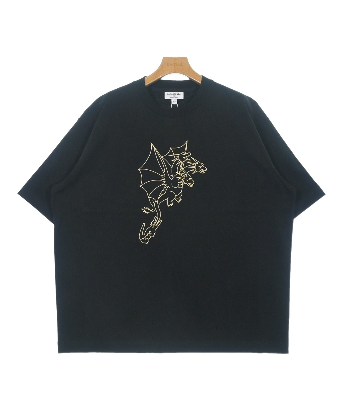Lacoste ラコステゴジラ tシャツブラックXLサイズ | ヤマダウェブコム