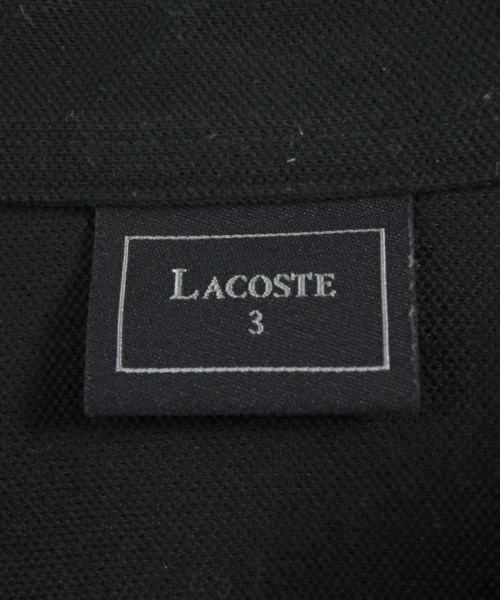LACOSTE（ラコステ）ポロシャツ 黒 サイズ:3(M位) メンズ/2200618041114