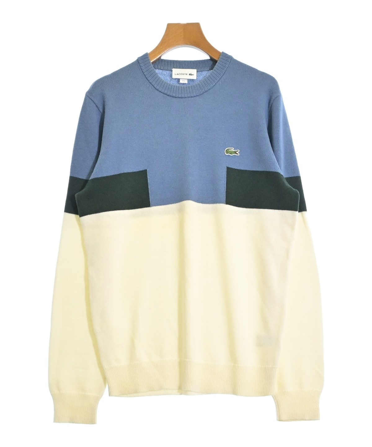 【ラコステ】/LACOSTE/ニットセーター/トレーナー/M/サイズ3/日本製 ラコステ LACOSTE エッセンシャルウールニットセーター（ライト