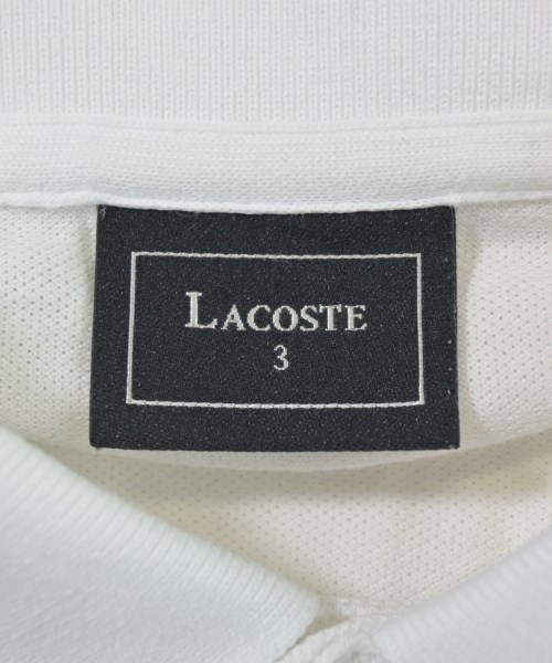 LACOSTE（ラコステ）ポロシャツ 白 サイズ:3(M位) メンズ/2200677651064