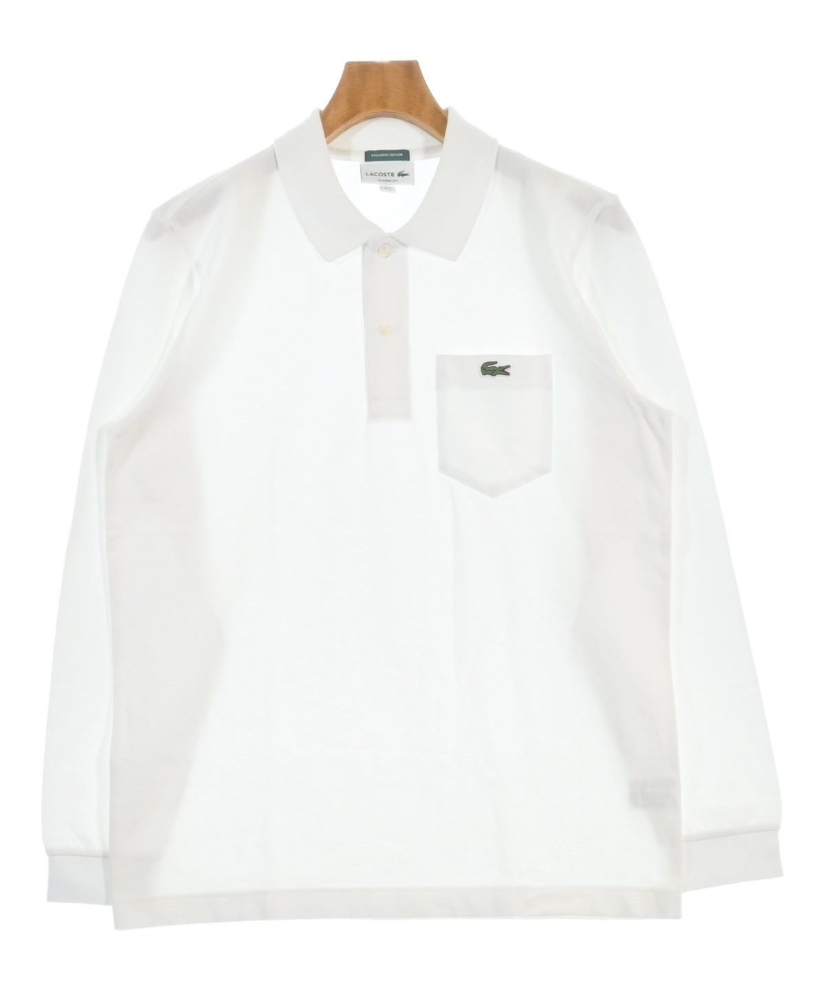 LACOSTE（ラコステ）ポロシャツ 白 サイズ:4(L位) メンズ