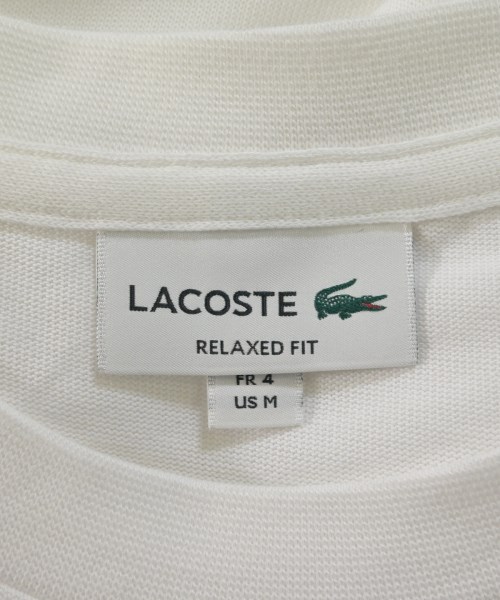 LACOSTE（ラコステ）Tシャツ・カットソー 白 サイズ:4(L位) メンズ/2200694251131