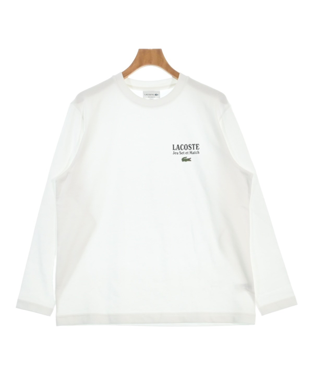 LACOSTE（ラコステ）Tシャツ・カットソー 白 サイズ:4(L位) メンズ 