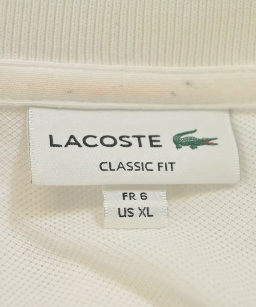 LACOSTE（ラコステ）ポロシャツ 白 サイズ:6(XXL位) メンズ/2200693839019