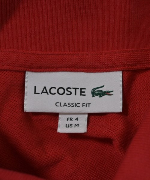 LACOSTE（ラコステ）ポロシャツ 赤 サイズ:4(L位) メンズ/2200682846066