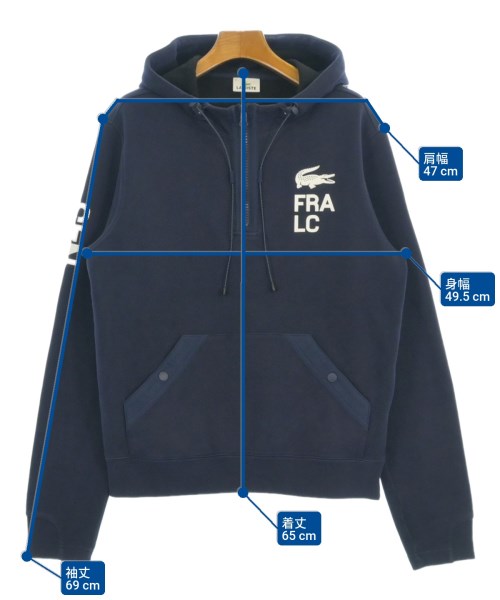 LACOSTE（ラコステ）パーカー 紺 サイズ:3(M位) メンズ/2200698372030