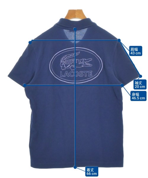 LACOSTE（ラコステ）ポロシャツ 紺 サイズ:M メンズ/2200698420021