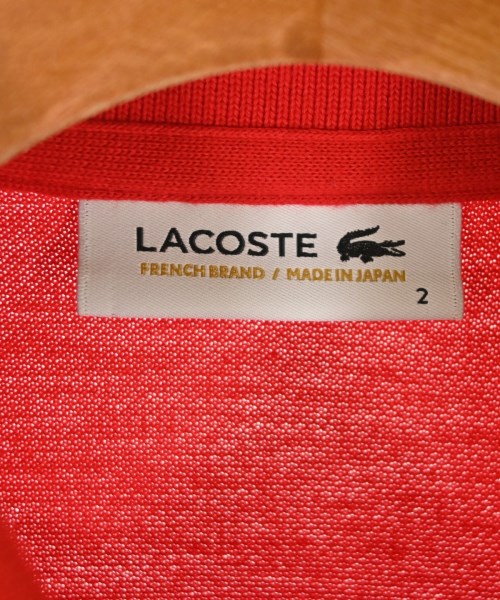LACOSTE（ラコステ）ポロシャツ 赤 サイズ:2(S位) メンズ/2200699145039