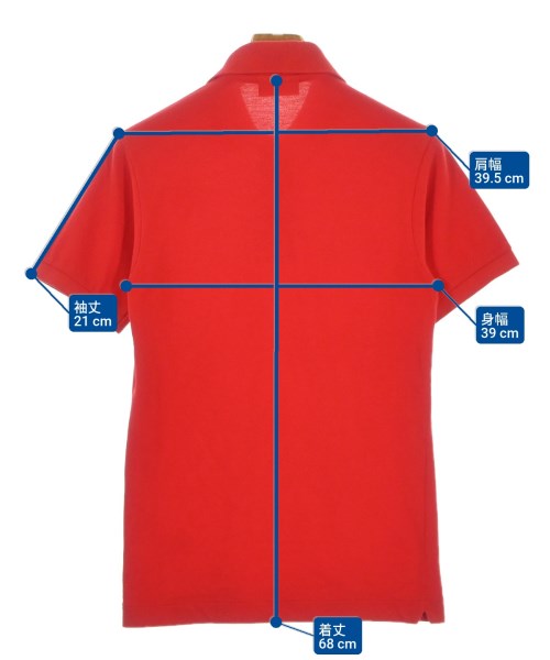 LACOSTE（ラコステ）ポロシャツ 赤 サイズ:2(S位) メンズ/2200699145039