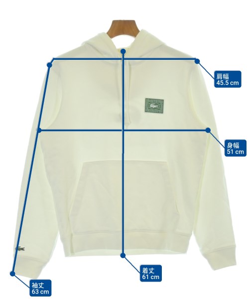 LACOSTE（ラコステ）パーカー 白 サイズ:S メンズ/2200695976095