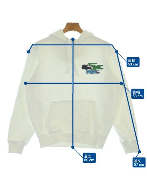 LACOSTE（ラコステ）パーカー 白 サイズ:S メンズ/2200695976101
