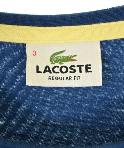 LACOSTE（ラコステ）Tシャツ・カットソー 青 サイズ:3(M位) メンズ/2200695976255