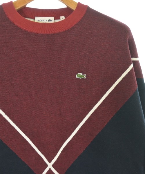 LACOSTE（ラコステ）ニット・セーター 赤 サイズ:L メンズ/2200696207051
