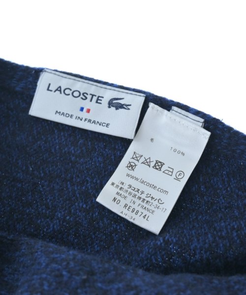 LACOSTE（ラコステ）マフラー 紺 サイズ:- メンズ/2200673559050