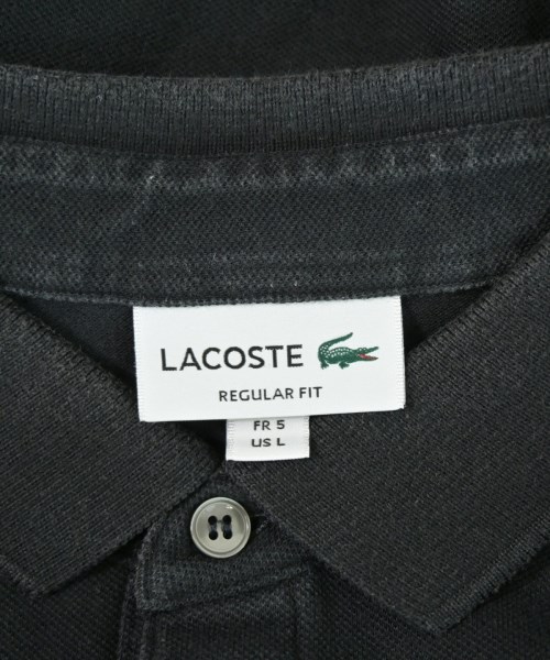 LACOSTE（ラコステ）ポロシャツ 黒 サイズ:5(XL位) メンズ/2200702044083