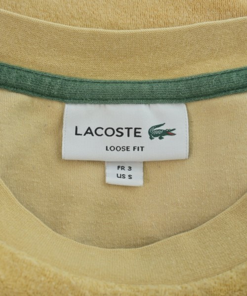 LACOSTE（ラコステ）Tシャツ・カットソー 黄 サイズ:3(M位) メンズ/2200655259053