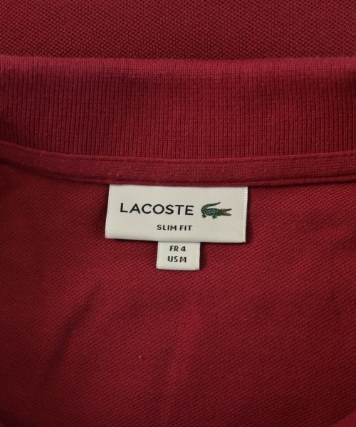 LACOSTE（ラコステ）ポロシャツ 赤 サイズ:M メンズ/2200660690131