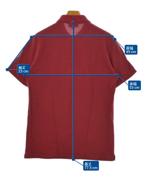 LACOSTE（ラコステ）ポロシャツ 赤 サイズ:M メンズ/2200660690131