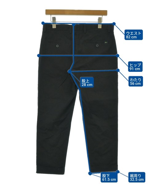 LACOSTE（ラコステ）クロップドパンツ 黒 サイズ:44(M位) メンズ/2200706650013