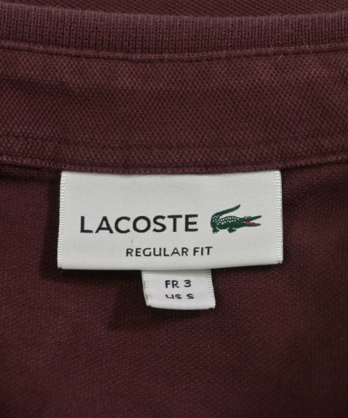 LACOSTE（ラコステ）ポロシャツ 赤 サイズ:3(M位) メンズ/2200711821101