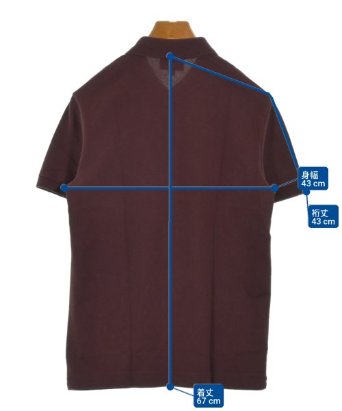 LACOSTE（ラコステ）ポロシャツ 赤 サイズ:3(M位) メンズ/2200711821101