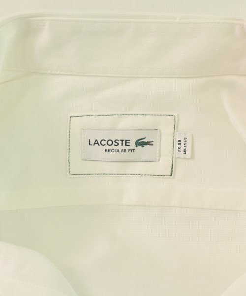 LACOSTE（ラコステ）カジュアルシャツ 白 サイズ:39(S位) メンズ/2200711821118