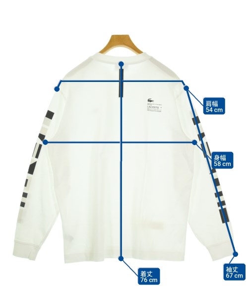 LACOSTE（ラコステ）Tシャツ・カットソー 白 サイズ:4(L位) メンズ/2200712250078