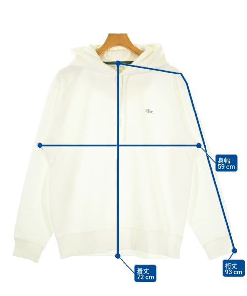LACOSTE（ラコステ）パーカー 白 サイズ:4(L位) メンズ/2200712250184