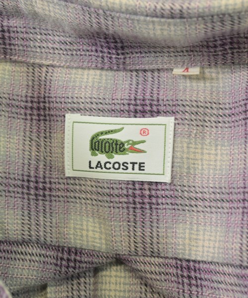 LACOSTE（ラコステ）カジュアルシャツ 紫 サイズ:4(L位) メンズ/2200710850065