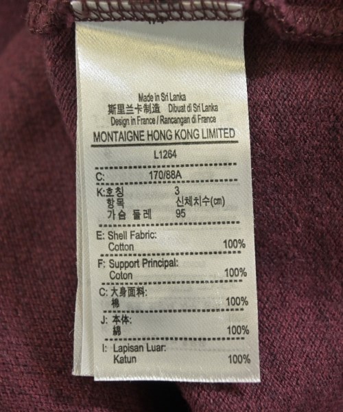 LACOSTE（ラコステ）ポロシャツ 赤 サイズ:3(M位) メンズ/2200714941332