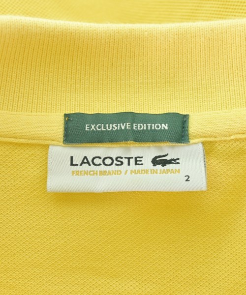 LACOSTE（ラコステ）ポロシャツ 黄 サイズ:2(S位) メンズ/2200715662144