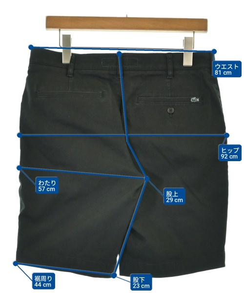 LACOSTE（ラコステ）ショートパンツ 黒 サイズ:40(L位) メンズ/2200715861172