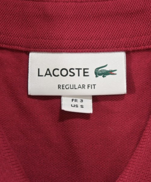 LACOSTE（ラコステ）ポロシャツ 赤 サイズ:S メンズ/2200715861219