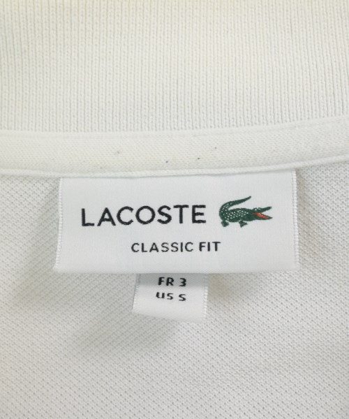 LACOSTE（ラコステ）ポロシャツ 白 サイズ:S メンズ/2200710503084