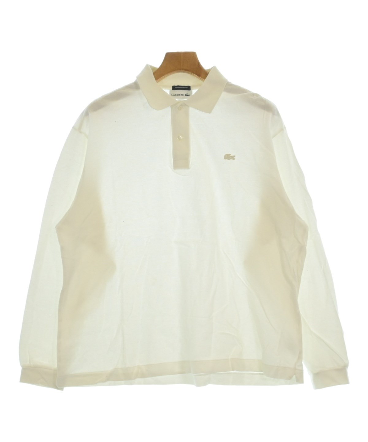 LACOSTE（ラコステ）ポロシャツ 白 サイズ:4(L位) メンズ