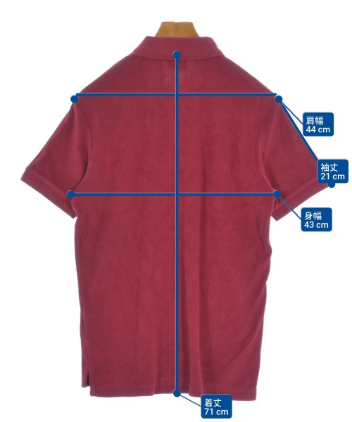 LACOSTE（ラコステ）ポロシャツ 赤 サイズ:4(L位) メンズ/2200639335469