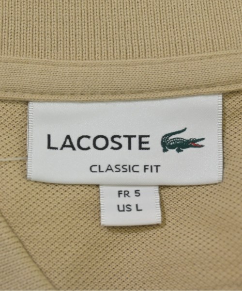 LACOSTE（ラコステ）ポロシャツ ベージュ サイズ:5(XL位) メンズ/2200651236430