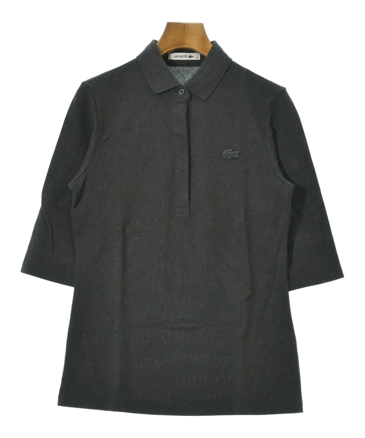 LACOSTE（ラコステ）ポロシャツ グレー サイズ:36(S位) レディース