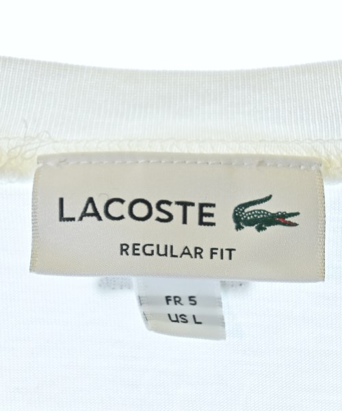 LACOSTE（ラコステ）Tシャツ・カットソー 白 サイズ:5(XL位) メンズ/2200701730291