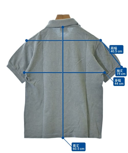 LACOSTE（ラコステ）ポロシャツ グレー サイズ:2(S位) メンズ/2200705776158