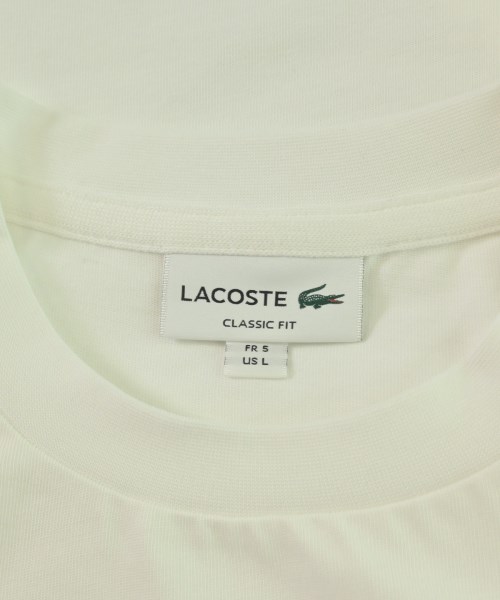 LACOSTE（ラコステ）Tシャツ・カットソー 白 サイズ:5(XL位) メンズ/2200709460084