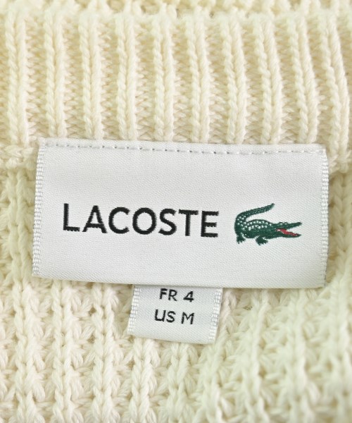 LACOSTE（ラコステ）ニット・セーター 白 サイズ:4(L位) メンズ/2200709753025