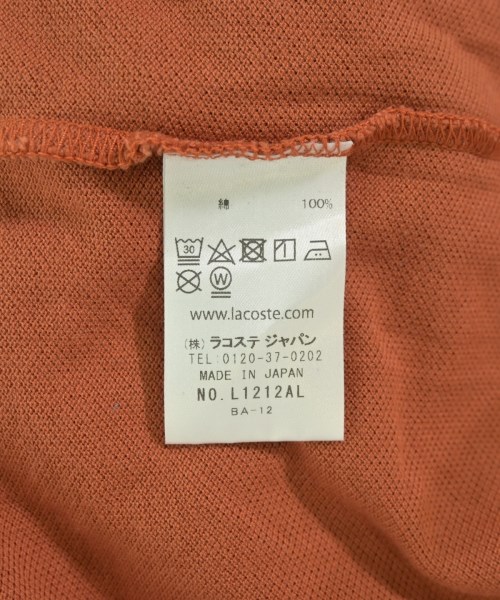 LACOSTE（ラコステ）ポロシャツ 茶 サイズ:2(S位) メンズ/2200710371041