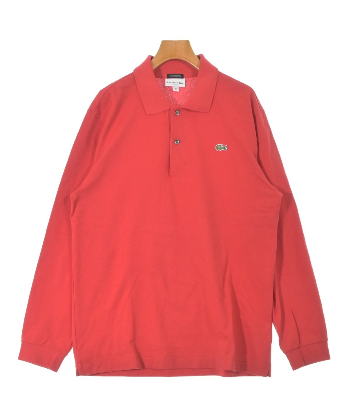 LACOSTE（ラコステ）ポロシャツ 赤 サイズ:5(XL位) メンズ