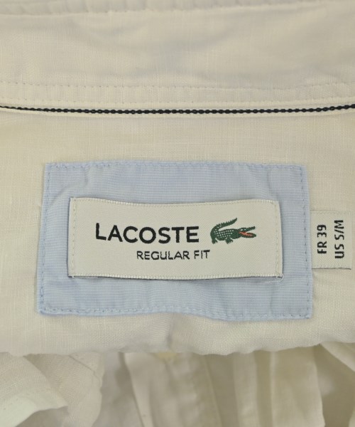 LACOSTE（ラコステ）カジュアルシャツ 白 サイズ:39(S位) メンズ/2200663008049