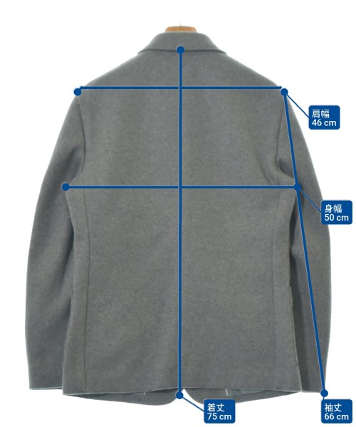 LACOSTE（ラコステ）テーラードジャケット グレー サイズ:M メンズ/2200659424013