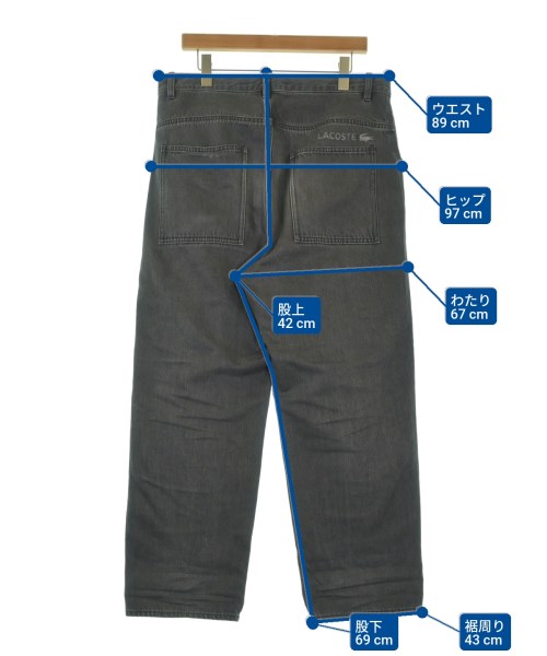 LACOSTE（ラコステ）デニムパンツ 黒 サイズ:36(XL位) メンズ/2200670240074