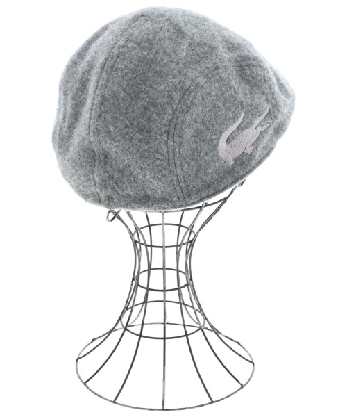 LACOSTE（ラコステ）ハンチング・ベレー帽 グレー サイズ:58cm メンズ/2200670240159