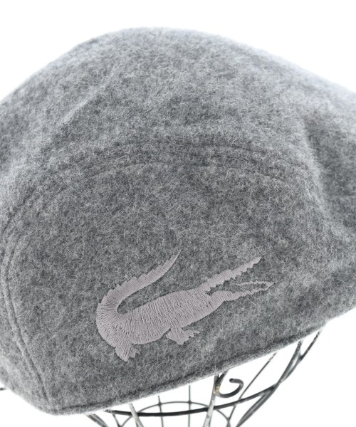 LACOSTE（ラコステ）ハンチング・ベレー帽 グレー サイズ:58cm メンズ/2200670240159