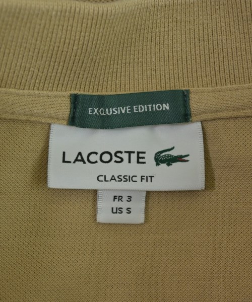 LACOSTE（ラコステ）ポロシャツ ベージュ サイズ:3(M位) メンズ/2200725409050